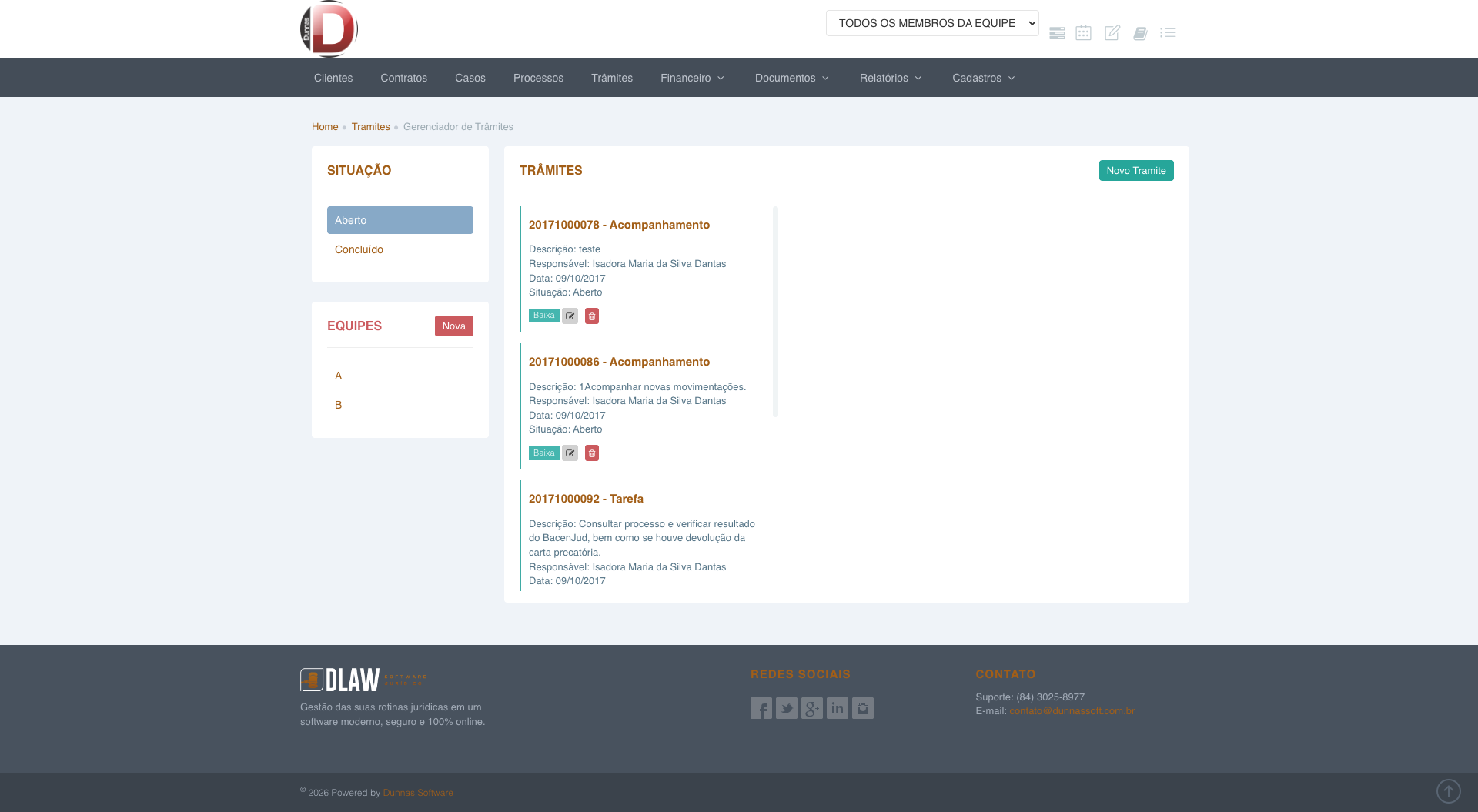 DLaw — Plataforma Web para Escritório de Advocacia gallery 1
